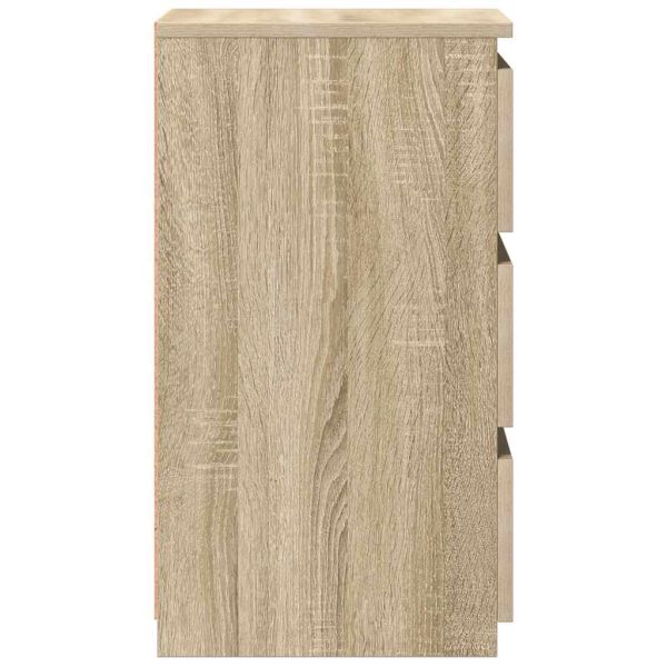 Нощни шкафчета 2 бр сонома дъб 40x35x62,5 см инженерно дърво