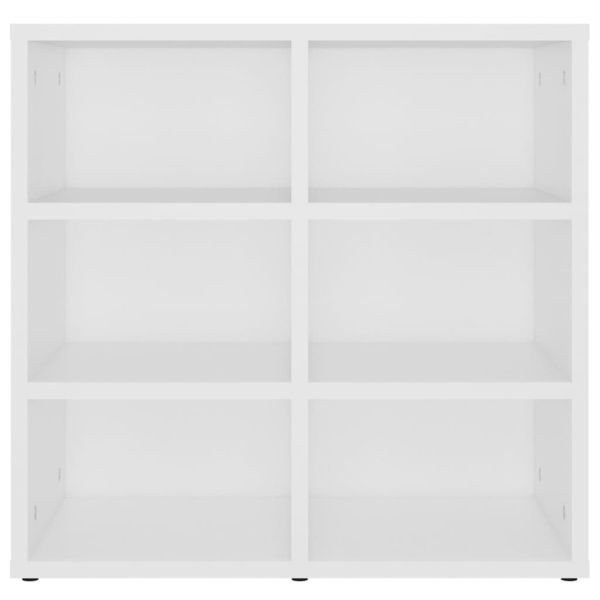 Шкафове за обувки, 2 бр, бели, 52,5x30x50 см