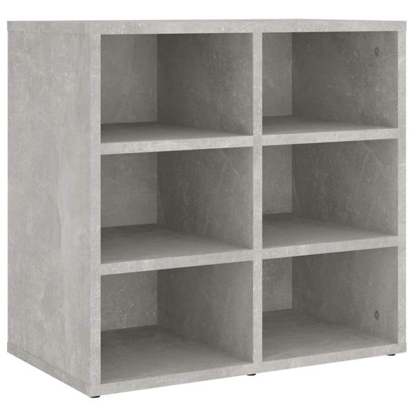 Шкафове за обувки, 2 бр, бетонно сиви, 52,5x30x50 см