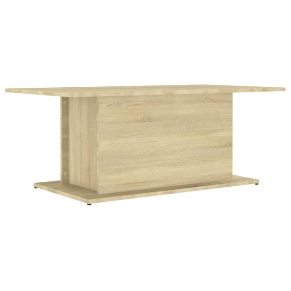 Кафе маса, сонома дъб, 102x55,5x40 см, инженерно дърво