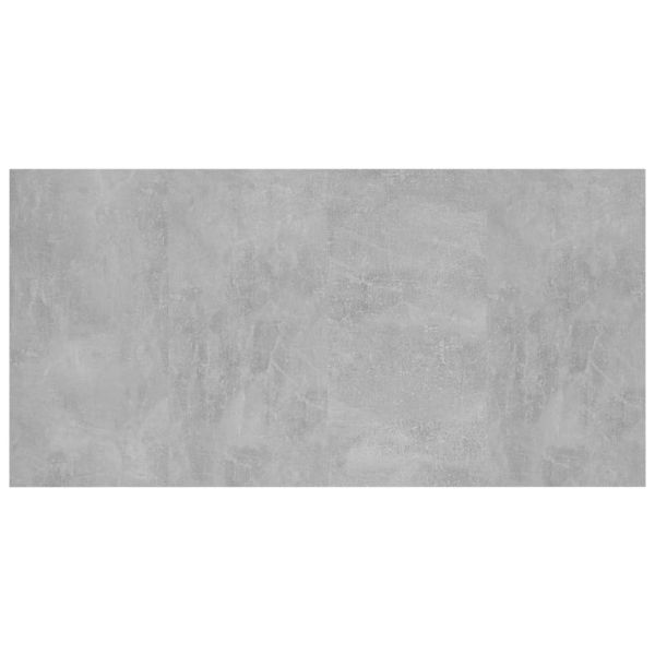 Горна табла за легло бетонно сива 160x1,5x80 см инженерно дърво