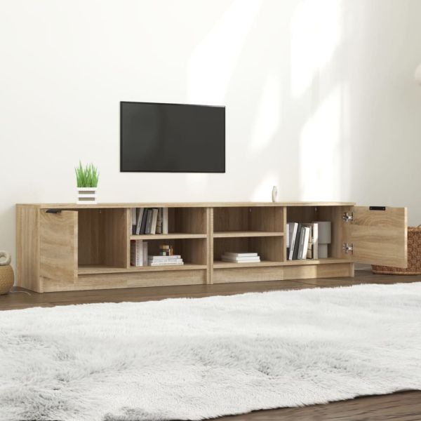 ТВ шкафове 2 бр дъб сонома 80x35x36,5 см инженерно дърво