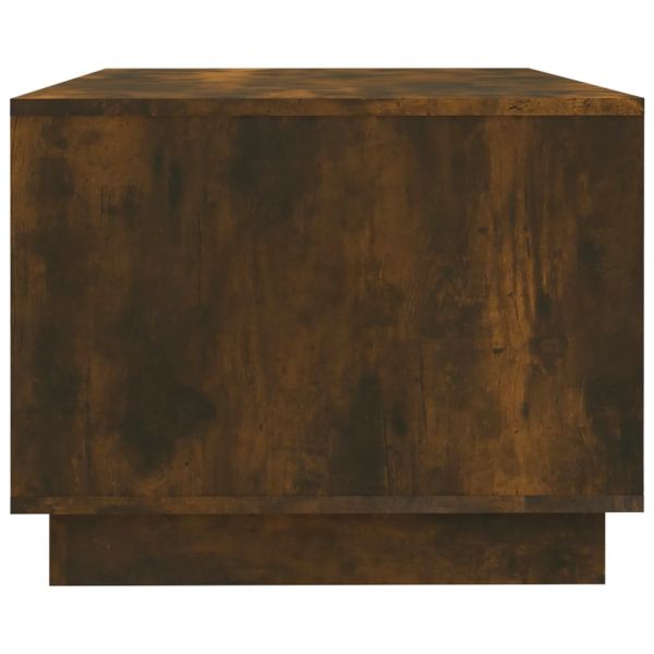 Кафе маса, опушен дъб, 102x55x43 см, инженерно дърво