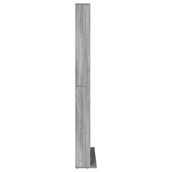 Етажерка за дискове сив сонома 102x23x177,5 см инженерно дърво