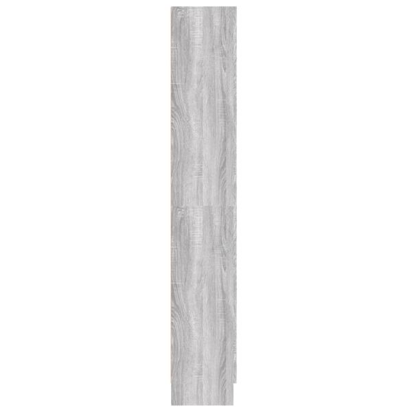 Шкаф за книги, сив сонома, 82,5x30,5x185,5 см, инженерно дърво