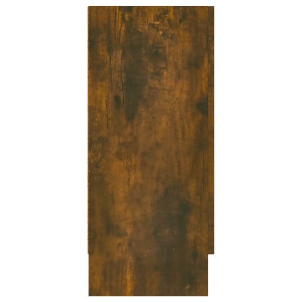 Сайдборд, опушен дъб, 120x30,5x70 см, инженерно дърво