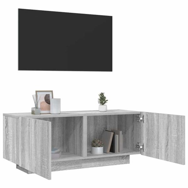 ТB шкаф, сив сонома, 100x35x40 см, инженерно дърво