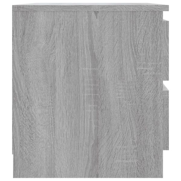 Нощни шкафчета 2 бр сив сонома 50x39x43,5 см инженерно дърво
