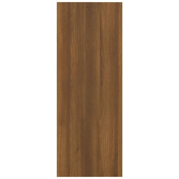 Конзолна маса, кафяв дъб, 105x30x80 см, инженерно дърво