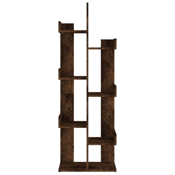 Библиотека, 48x25,5x140 см, опушен дъб, инженерно дърво