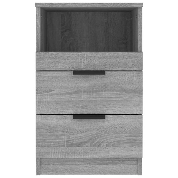 Нощни шкафчета, 2 бр, сив сонома, инженерно дърво