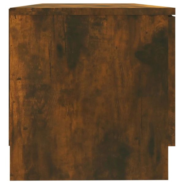 ТВ шкаф, опушен дъб, 80x35x36,5 см, инженерно дърво