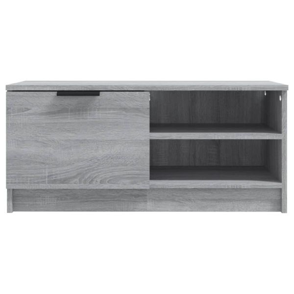 ТВ шкафове 2 бр Сив сонома 80x35x36,5 см инженерно дърво