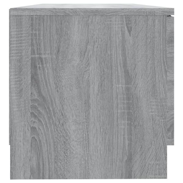 ТВ шкафове 2 бр Сив сонома 80x35x36,5 см инженерно дърво