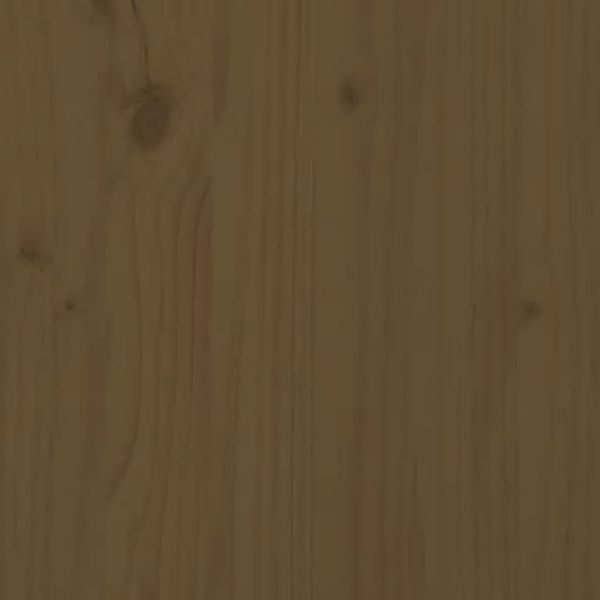 Горна табла за легло, меденокафява, 106x4x104 см, бор масив