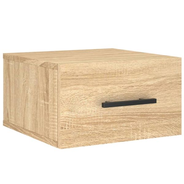 Нощни шкафчета за стенен монтаж, 2 бр, сонома дъб, 35x35x20 см