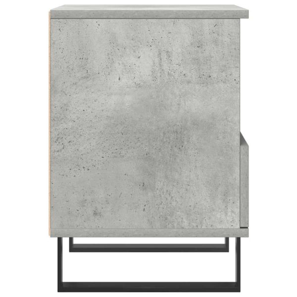 Нощно шкафче бетонно сиво 40x35x50 см инженерно дърво