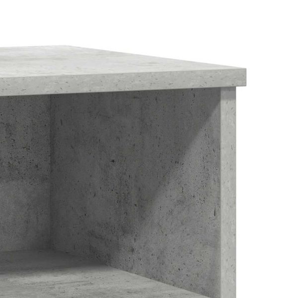 Нощно шкафче бетонно сиво 40x35x50 см инженерно дърво