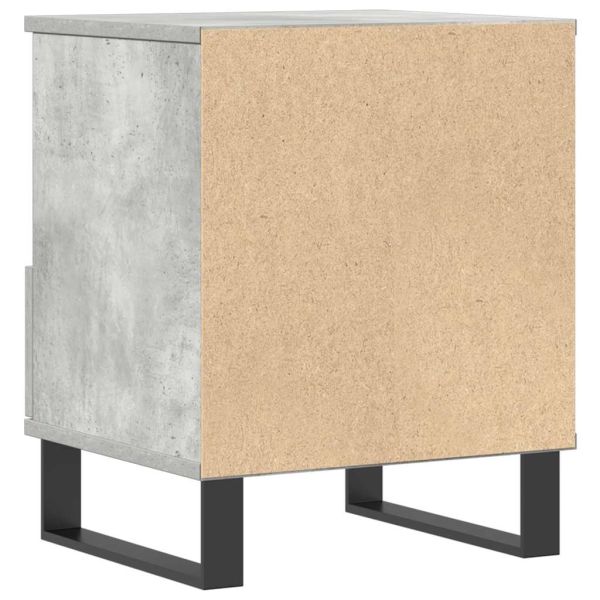 Нощни шкафчета 2 бр бетонно сив 40x35x50 см инженерна дървесина