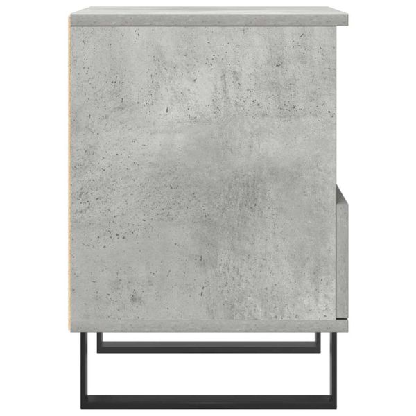 Нощни шкафчета 2 бр бетонно сив 40x35x50 см инженерна дървесина