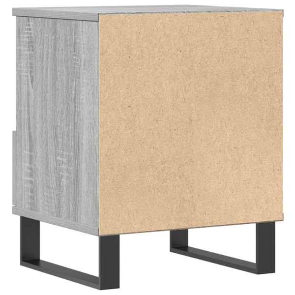 Нощни шкафчета 2 бр сив сонома 40x35x50 см инженерно дърво