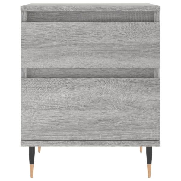 Нощно шкафче сив сонома 40x35x50 см инженерно дърво
