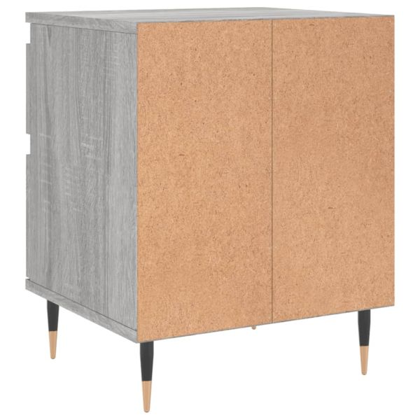 Нощни шкафчета 2 бр сив сонома 40x35x50 см инженерно дърво