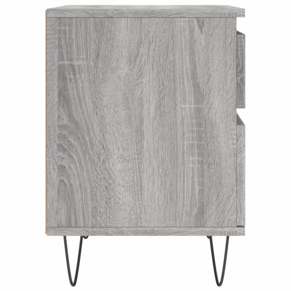 Нощно шкафче сив сонома 40x35x50 см инженерно дърво