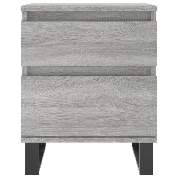Нощно шкафче сив сонома 40x35x50 см инженерно дърво