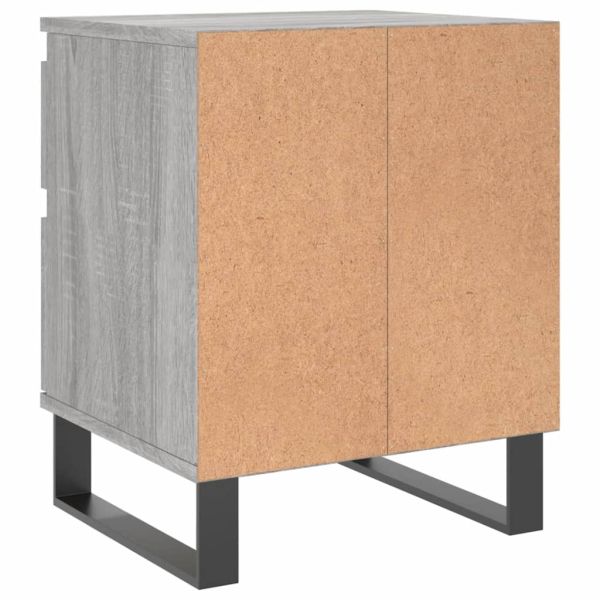 Нощни шкафчета 2 бр сив сонома 40x35x50 см инженерно дърво