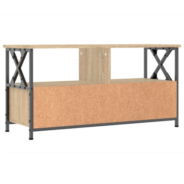 ТB шкаф, сонома дъб, 90x33x45 см, инженерно дърво и желязо
