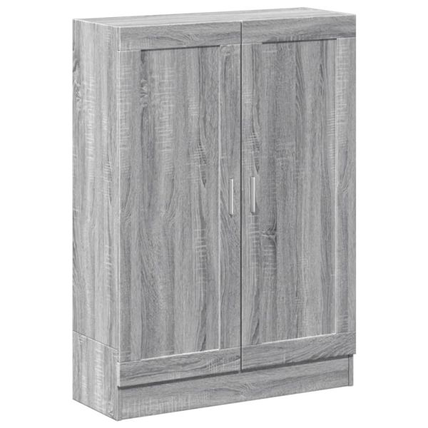 Шкаф за книги, сив сонома, 82,5x30,5x115 см, инженерно дърво