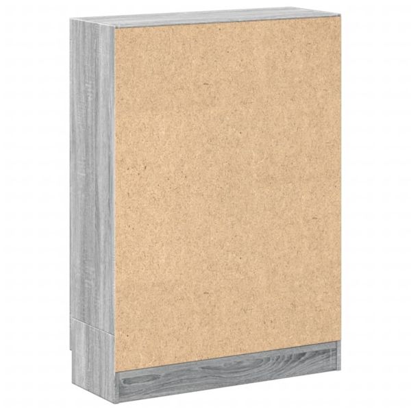 Шкаф за книги, сив сонома, 82,5x30,5x115 см, инженерно дърво