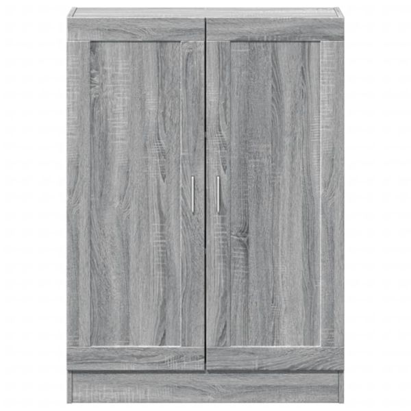 Шкаф за книги, сив сонома, 82,5x30,5x115 см, инженерно дърво