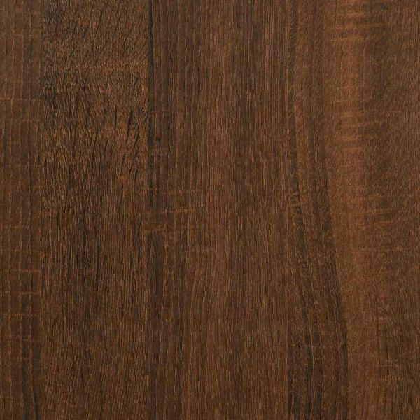 Библиотека 4 рафта кафяв дъб 76x32x123 см инженерно дърво