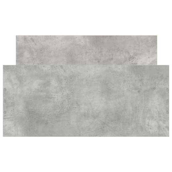 Рамка за легло, бетонно сиво, 90x200 см, инженерно дърво