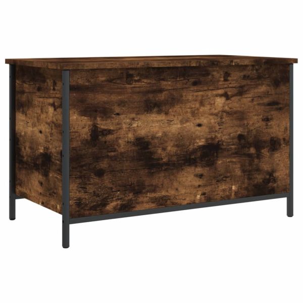 Пейка за съхранение, опушен дъб, 80x42,5x50 см, инженерно дърво
