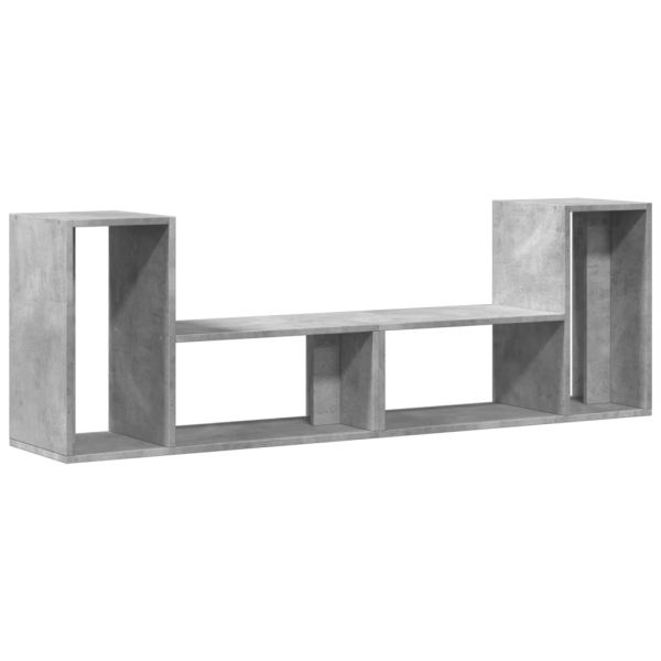ТВ шкафове, 2 бр, бетонно сиви, 75x30x50 см, инженерно дърво