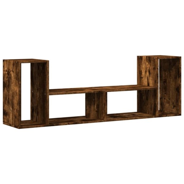 ТB шкафове, 2 бр, опушен дъб, 75x30x50 см, инженерно дърво
