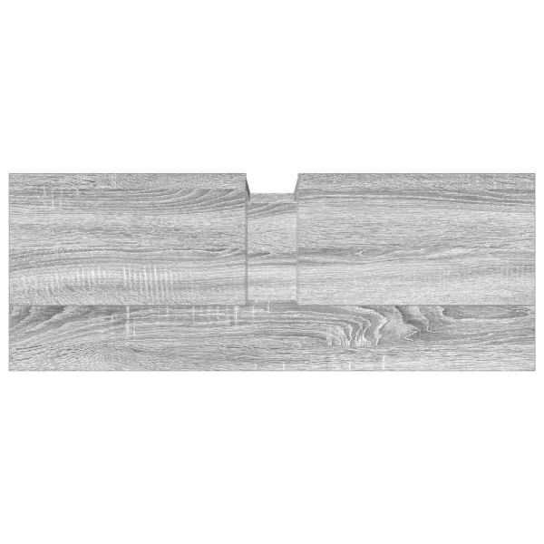 Шкаф за мивка, сив сонома, 80x30x60 см, инженерно дърво