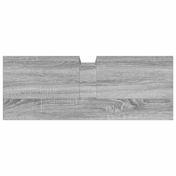 Шкаф за мивка, сив сонома, 80x30x60 см, инженерно дърво