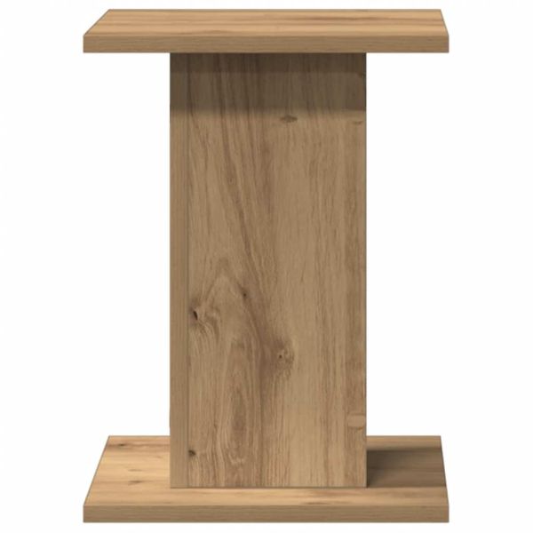 Стойки за тонколони 2 бр дъб артизан 30x30x40см инженерно дърво