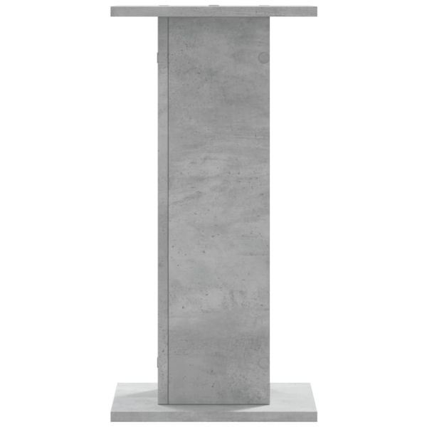 Стойки за тонколони 2бр бетонно сиви 30x30x60см инженерно дърво