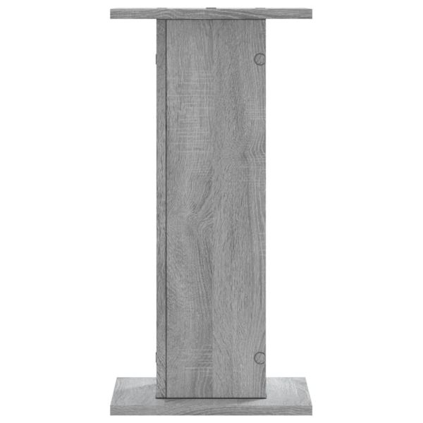 Стойки за тонколони 2 бр сив сонома 30x30x60 см инженерно дърво