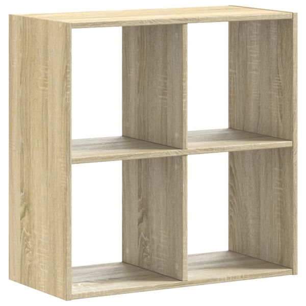Библиотека, дъб сонома, 68,5x32x68,5 см, инженерно дърво