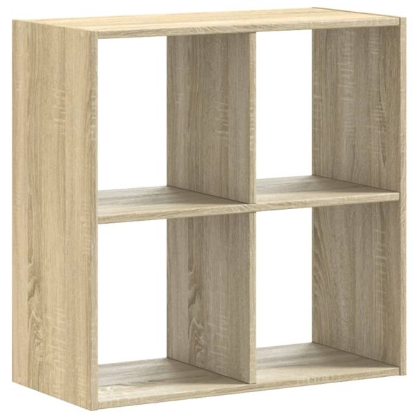 Библиотека, дъб сонома, 68,5x32x68,5 см, инженерно дърво