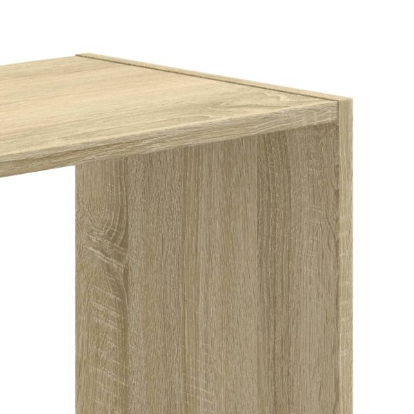 Библиотека, дъб сонома, 68,5x32x68,5 см, инженерно дърво