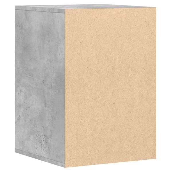 Ъглов шкаф с чекмеджета бетонно сив 40x41x58 см инженерно дърво