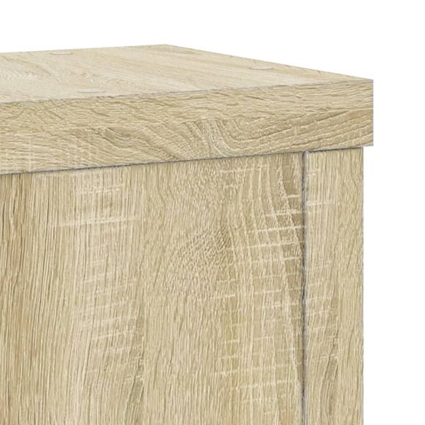 Стойки за растения 2 бр дъб сонома 10x10x18 см инженерно дърво