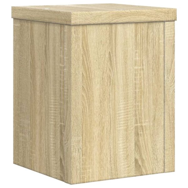 Стойки за растения 2 бр дъб сонома 15x15x20 см инженерно дърво